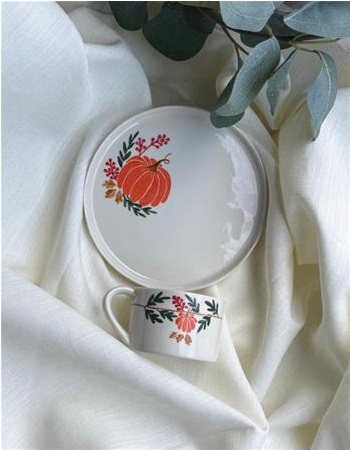 BALKABAKLI PORSELEN TÜRK KAHVESİ FİNCANI